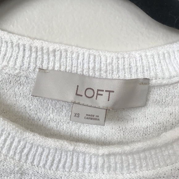 Loft Elliptical Hem Sweater -XS - Picture 2 of 4